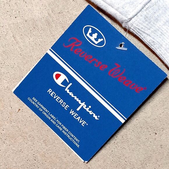 NWT Champion Women’s Reverse Weave Gray Retro Henley Sweatshirt - Size Small - Picture 5 of 11